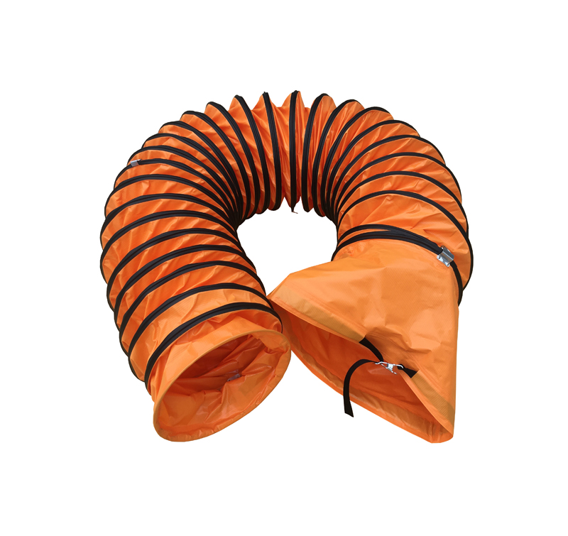 Flexible Duct Hose with Buckle and Belt Coupling